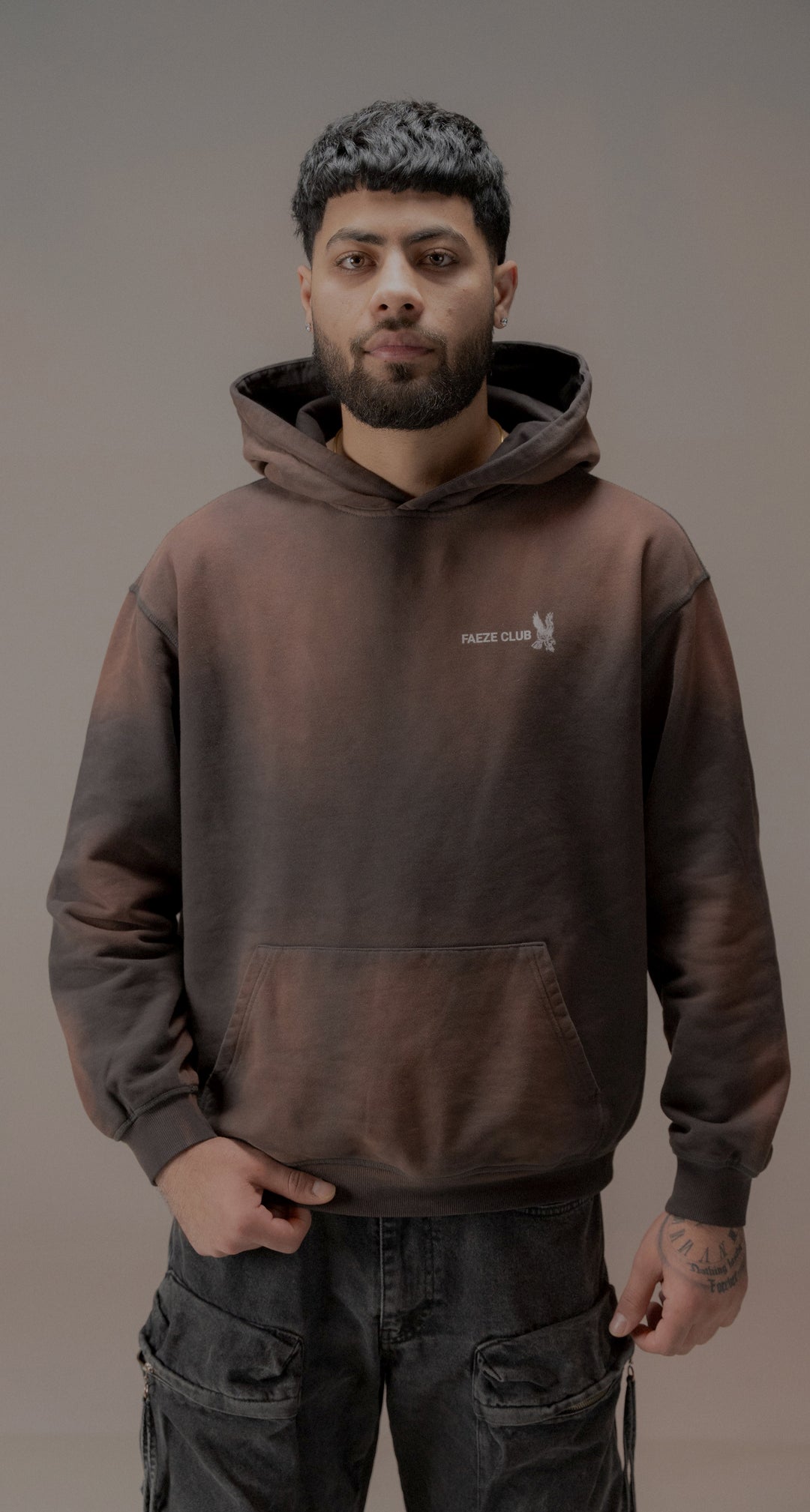 DARK BROWN OVERSIZE HOODIE