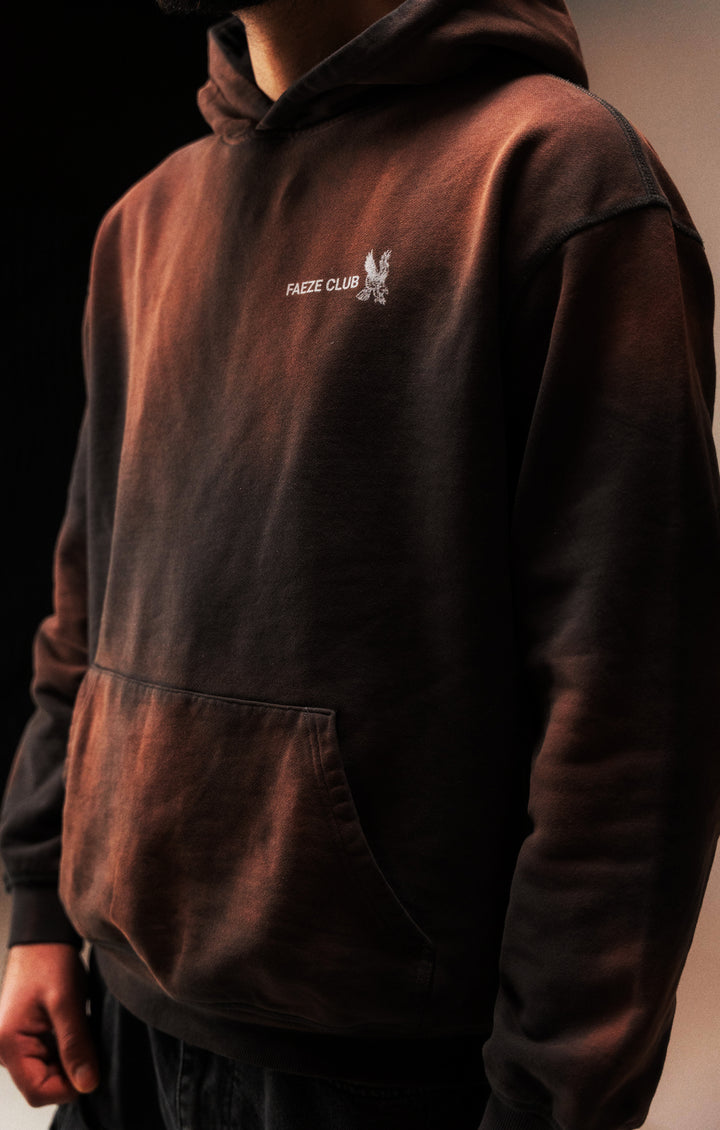 DARK BROWN OVERSIZE HOODIE