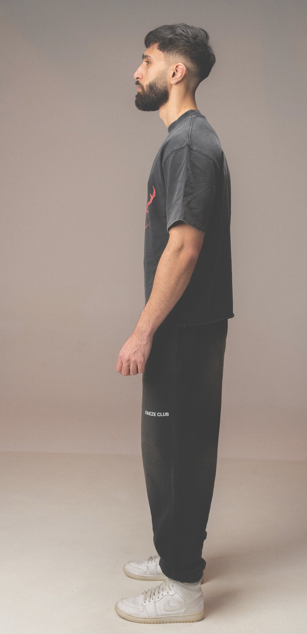 SMOKY BLACK FADED SWEATPANT