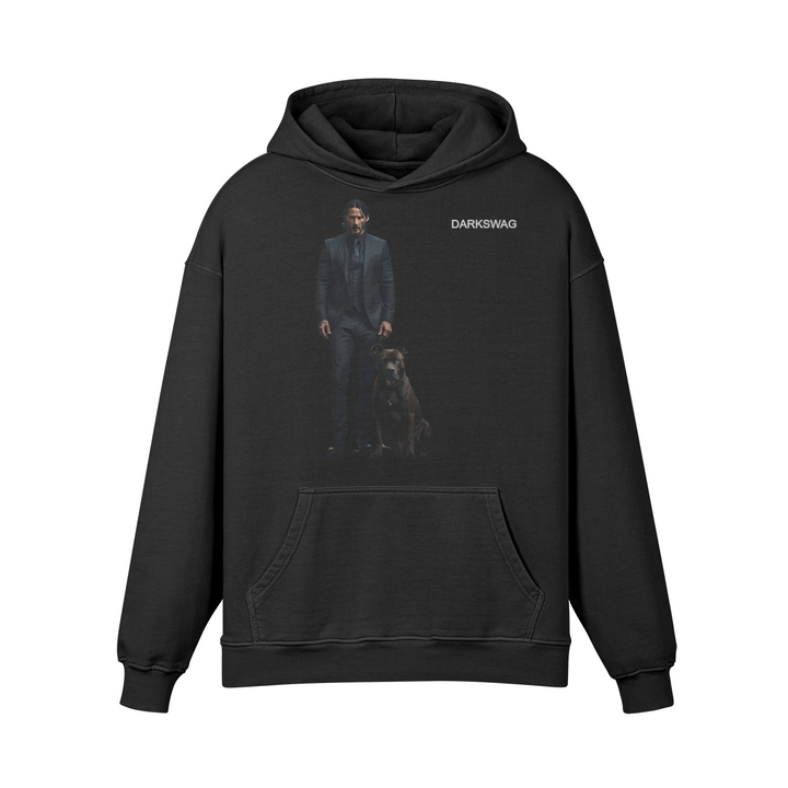 BLACK OVERSIZE  HOODIE