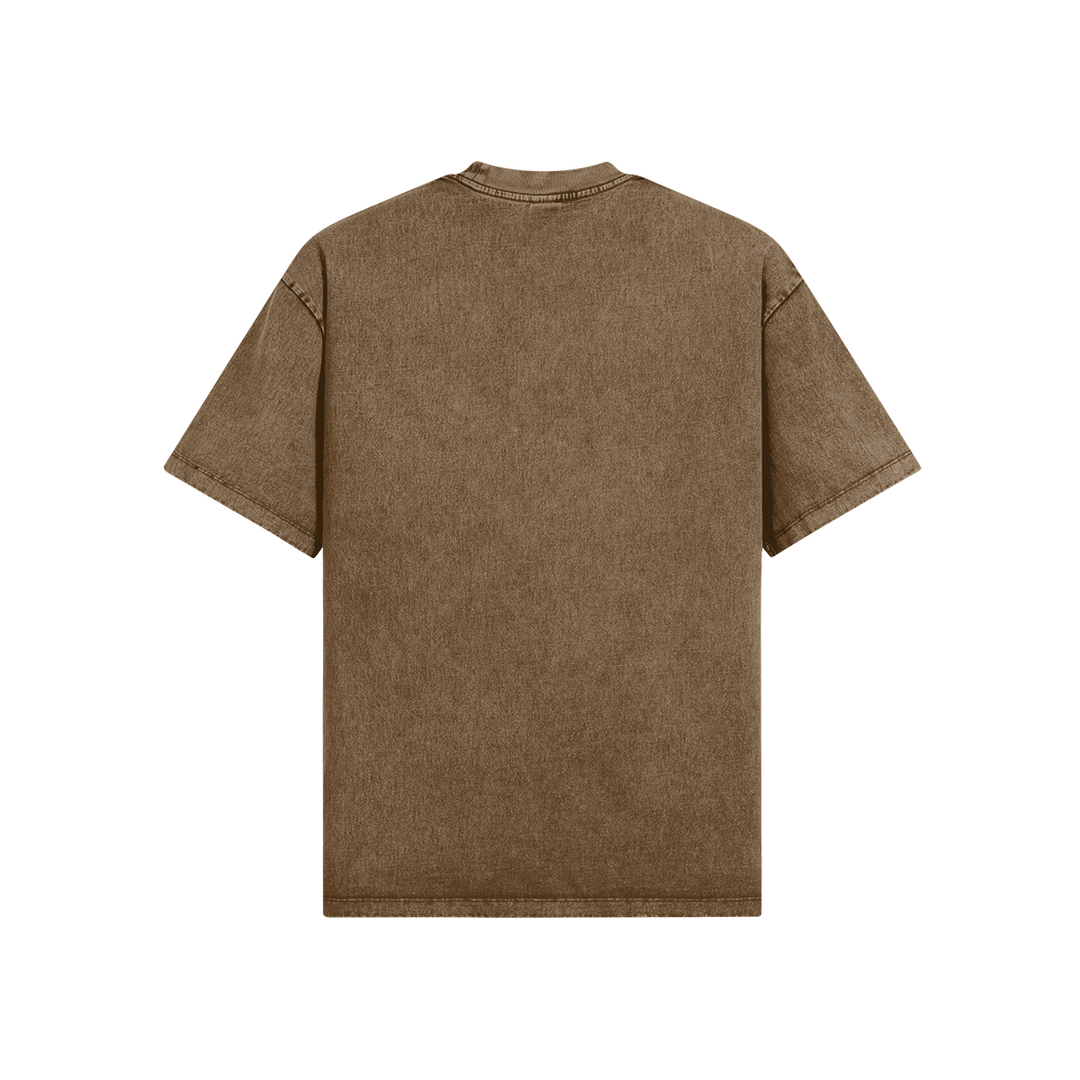 PASTEL BROWN OVERSIZE T SHIRT