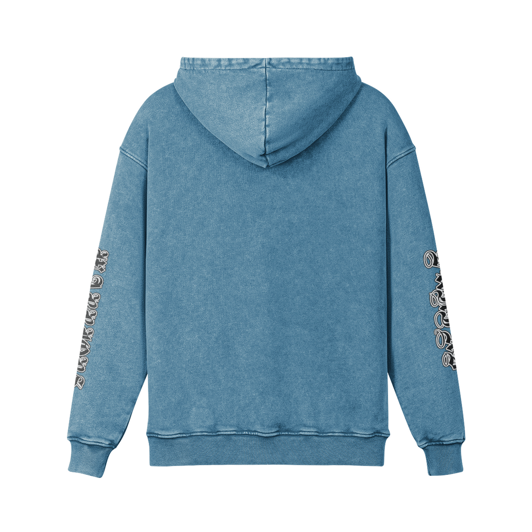 WARRIOR OVERSIZE BLUE HOODIE