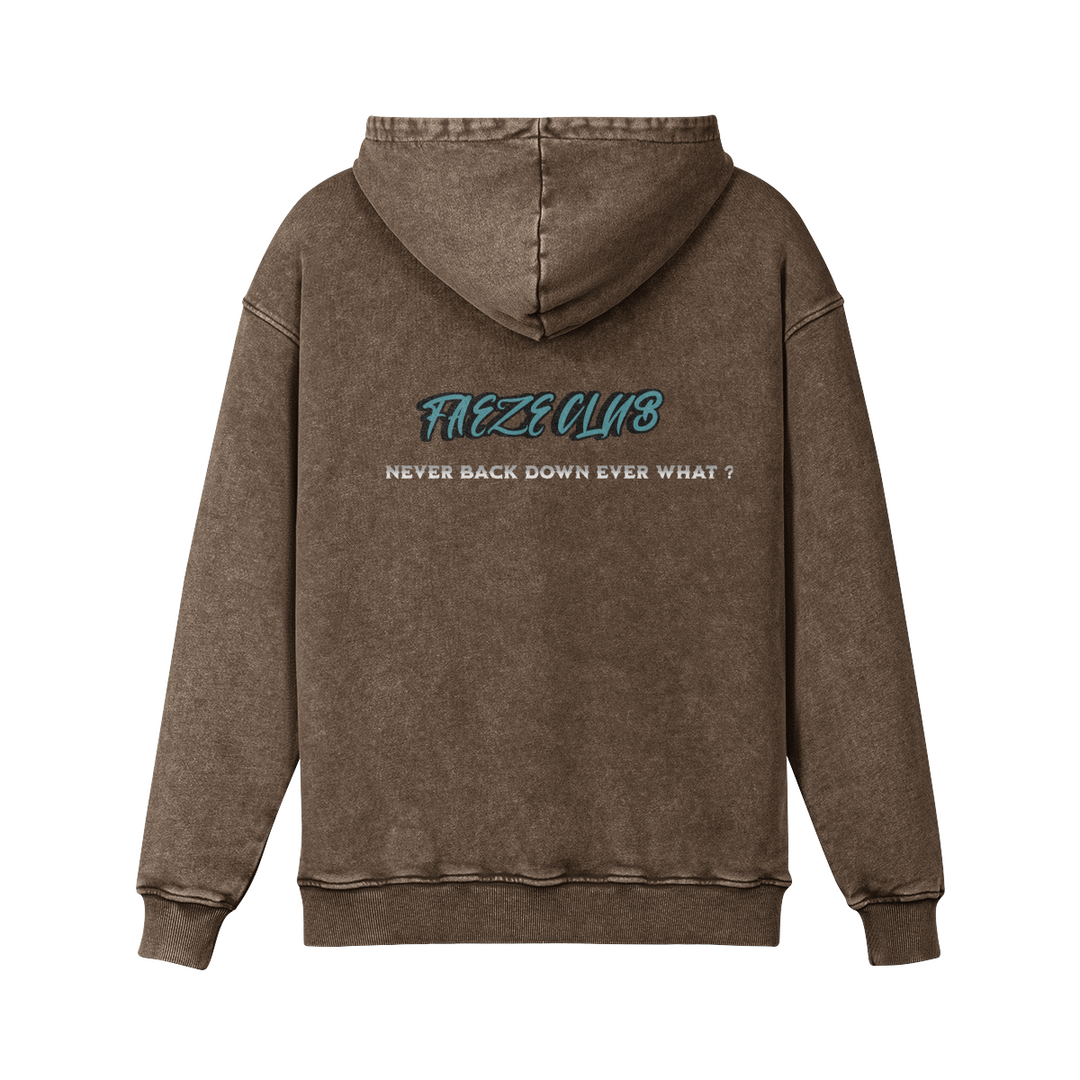 FAEZE WORLD BROWN  OVERSIZE HOODIE