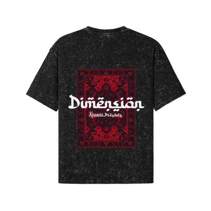 DIMESION OVERSIZED FADED SNOW WASH TSHIRT