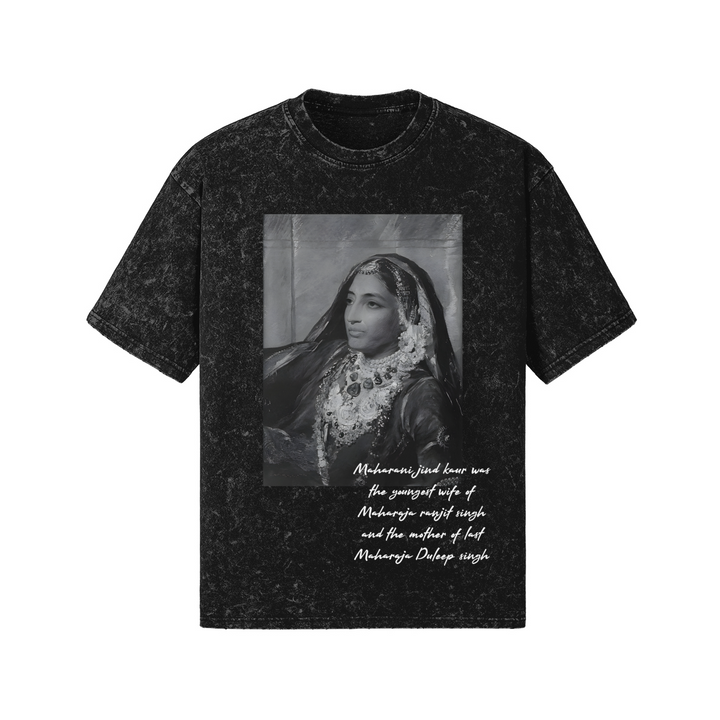 MAHARANI JIND KAUR SNOW WASH T SHIRT