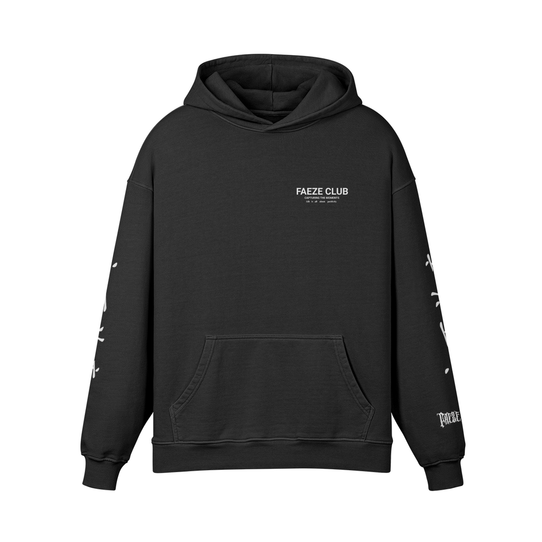 GOKUU OVERSIZE HOODIE FADED BLACK