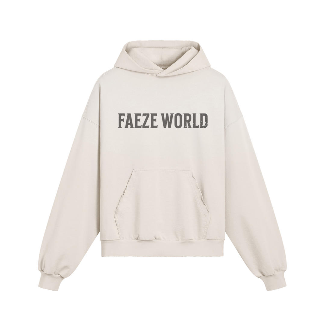 SUN FADED RIPPED HOODIE