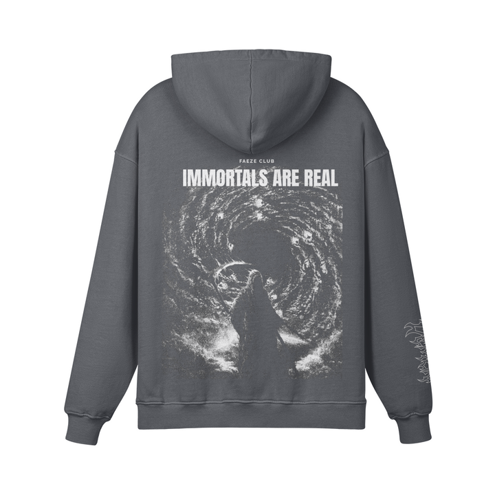 IMMORTALS ARE REAL OVER SIE FADED HOODIE